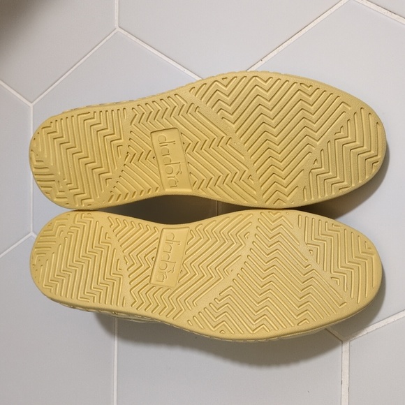 NWOB Diadora yellow Game Step platform sneaker - size 6.5 - Picture 4 of 7